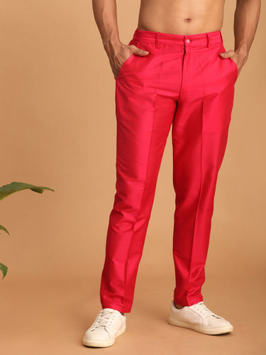 Vastramay Men's Pink Viscose Pant Style Pyjama - Distacart